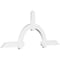 Ekena Millwork Ericson Architectural Grade PVC Gable Bracket, 72"W x 30"H x 2"D x 4"F, 10/12 Pitch GBP072X30X0204ERI00 - alternate 1